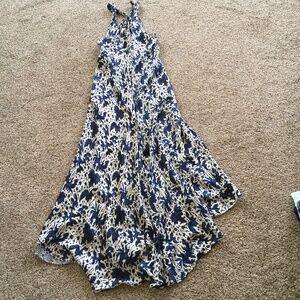 Silk Floral Midi Dress